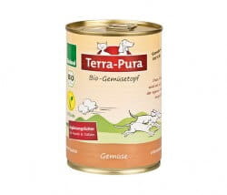 Veganer Bio-Gemüsetopf von Terra Pura für Hunde und Katzen 380g