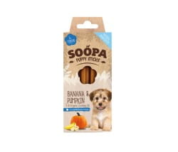 Soopa Puppy Dental Banana & Pumpkin Zahn Sticks Banane & Kürbis für Welpen