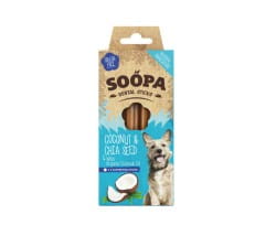 Soopa Dental Sticks Coconut & Chia Seed Zahnpflege Kaustangen Kokosnuss & Chiasamen