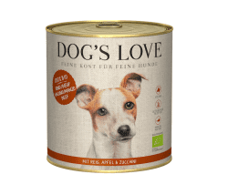 Dog's Love RIND, Naturreis, Apfel & Zucchini