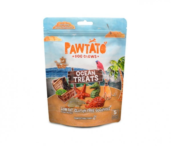 Benevo Pawtato Ocean Treats (Süßkartoffel, Erbse und Seetang in verschiedenen Formen und Farben)