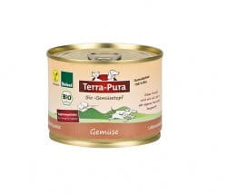 Terra Pura Bio-Gemüsetopf veganes Ergänzungsfutter Hund & Katze 180g