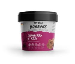 BugKeks Weinrote Seligkeit Cranberry & Käse mit Insekten BugKeks Weinrote Seligkeit Cranberry & Käse mit Insekten