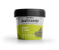 BugTerrine Grasgrüne Erholung Spinat & Hanfsamen (Nassfutter als Instantprodukt)