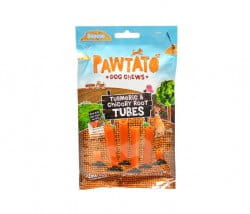 Benevo Pawtato Tubes Turmeric & Chicory Root (Süßkartoffel-Stangen mit Kurkuma & Zichorien-