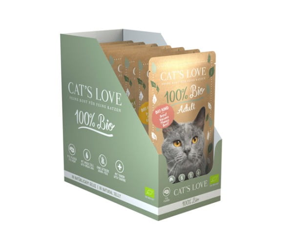 Cat's Love Multipack Adult für Katzen mit drei Sorten im Pouch