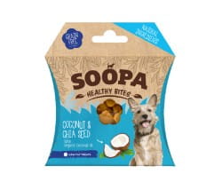 Soopa Healthy Bites Coconut & Chia Seed Hundedrops Kokosnuss & Chiasamen