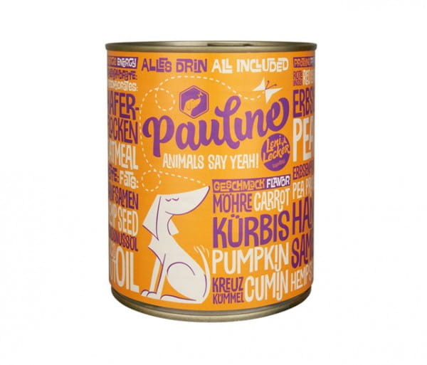 Vegan4Dogs Pauline mit Möhre & Kürbis - veganes Nassfutter Alleinfutter für Hunde 800g Dose kaufen