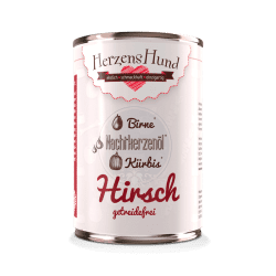 HerzensHund Hirsch mit Bio-Kürbis - getreidefrei