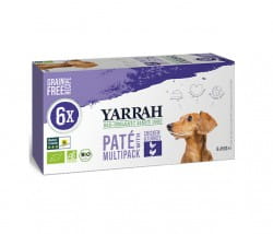 Yarrah Paté Multi-Pack Truthahn & Aloe Vera für Hunde