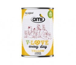 AMI Dog V-Love YELLOW every day Hunde Nassfutter Vegan mit Karotte & Kartoffel bestellen
