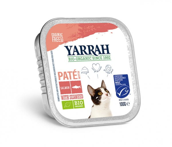 Yarrah Paté Multi-Pack Lachs mit Omega 3 & 6 für Katzen