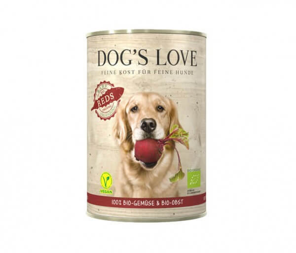 Dog's Love BIO REDS Gemüse & Obst Bio Dosenfutter für Hunde aus Österreich kaufen